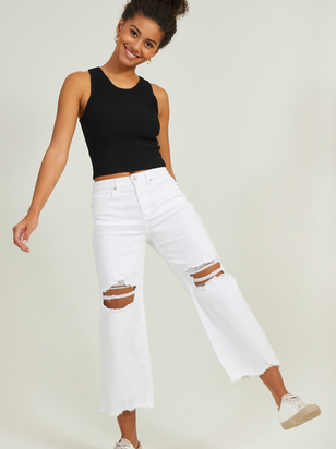 Brianna Cropped Straight Jeans - ARULA