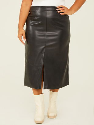 Uma Vegan Leather Skirt - ARULA