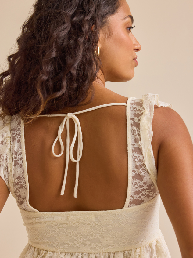 Aurora Lace Layered Tank Detail 5 - ARULA