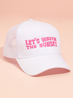 Let's Watch The Sunset Trucker Hat - ARULA