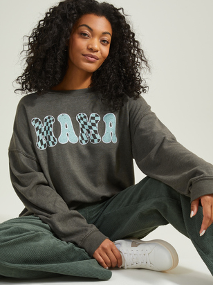 Mama Retro Graphic Sweatshirt - ARULA