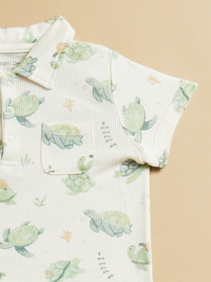 Caspian Sea Turtle Polo And Shirt Set - ARULA