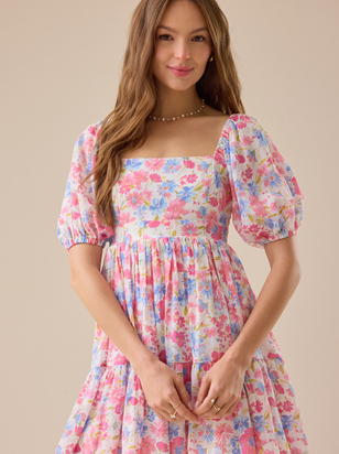 Reilly Floral Mini Dress - ARULA - 