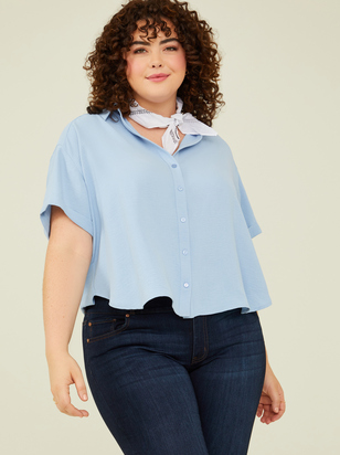 Fallon Buttondown Top - ARULA