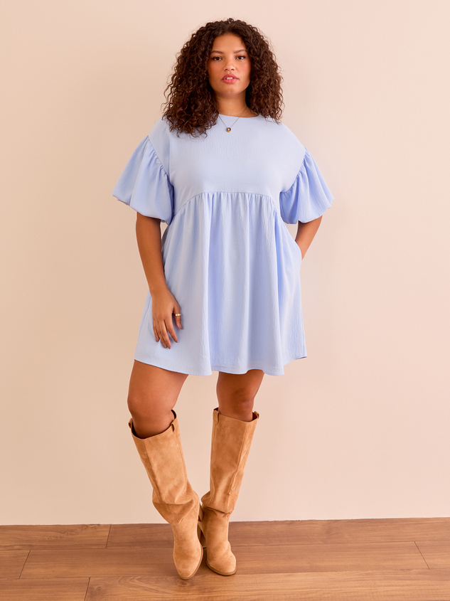 Leah Puff Sleeve Mini Dress - ARULA