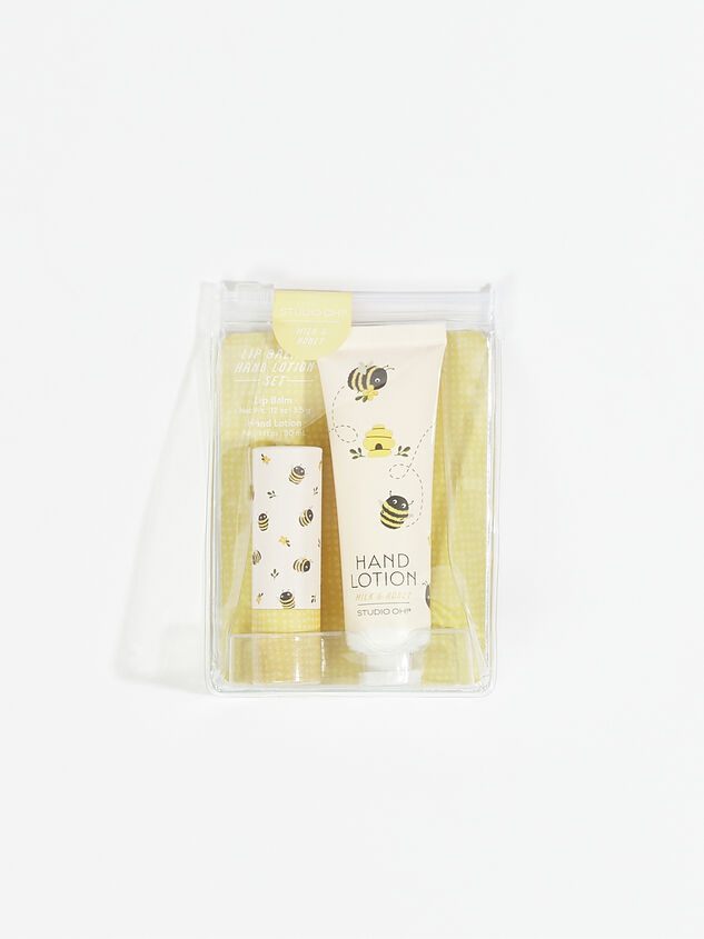 Buzzy Bees Lip Balm & Hand Lotion Set Detail 2 - ARULA