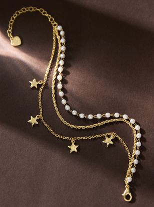 18K Gold Starstruck Layered Bracelet - ARULA