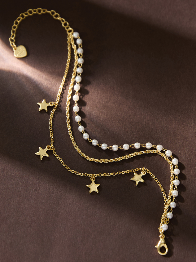 18K Gold Starstruck Layered Bracelet - ARULA