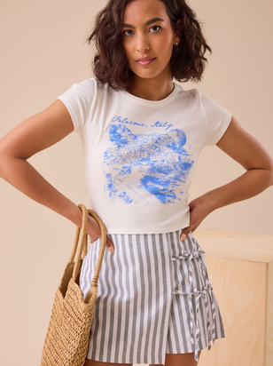 Veda Tie Front Skort - ARULA - 