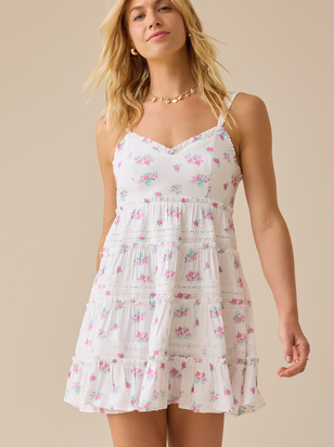 Anabella Floral Mini Dress - ARULA - 