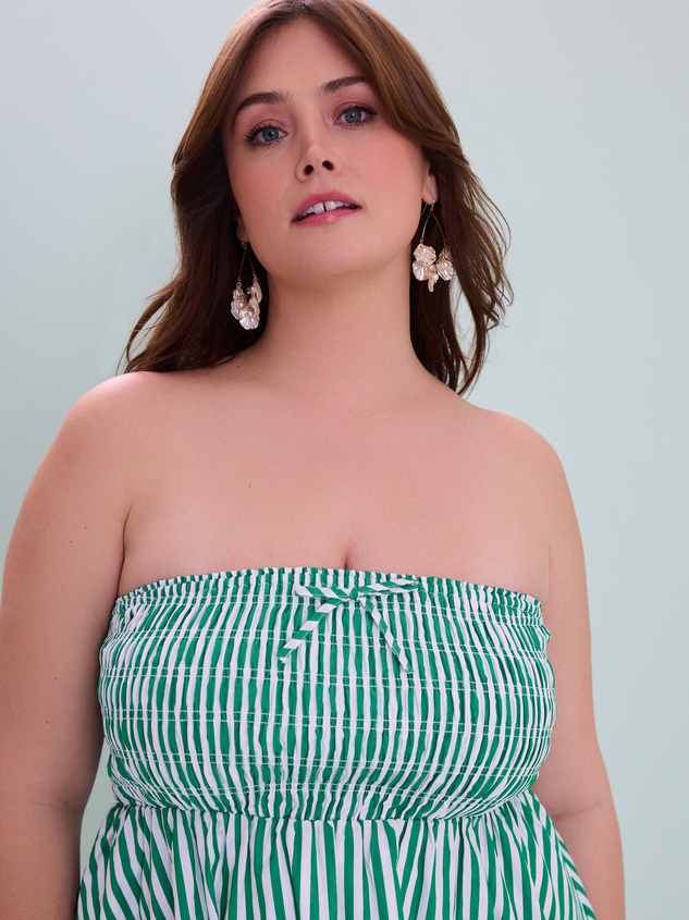 Sabrina Stripe Mini Dress Detail 3 - ARULA