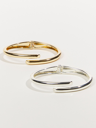 Hinge Bangle Bracelet Set - ARULA