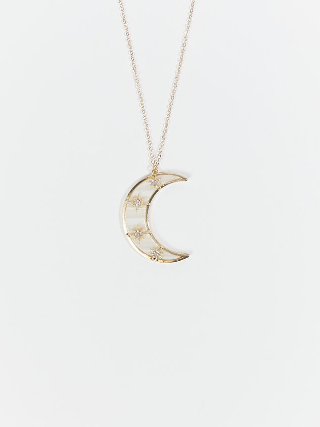 Clara Crescent Necklace Detail 2 - ARULA