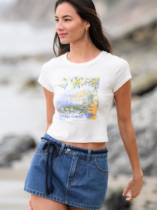 Amalfi Coast Baby Tee - ARULA