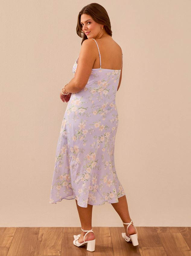 Allianna Floral Midi Dress Detail 4 - ARULA