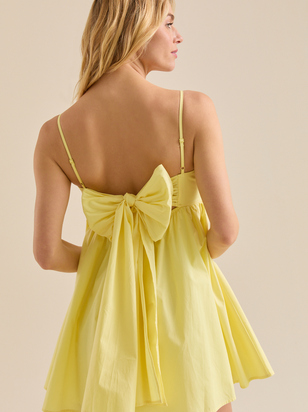 Jancy Bow Mini Dress - ARULA