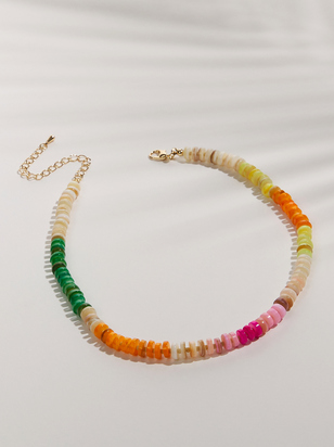 Natural Stone Beaded Necklace - ARULA