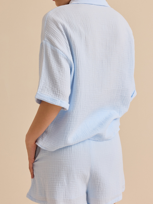 Delia Gauze Top Set Detail 4 - ARULA