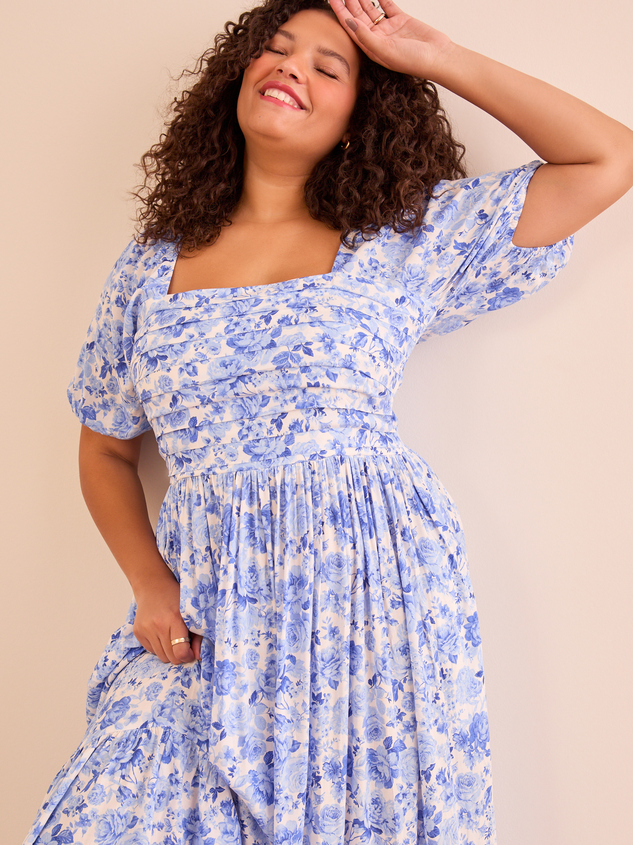 Wilow Floral Maxi Dress Detail 3 - ARULA