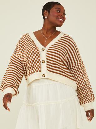 Charlie Checkered Cardigan - ARULA