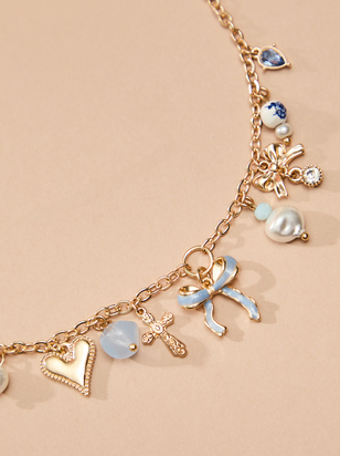 Bow & Bliss Charm Necklace - ARULA