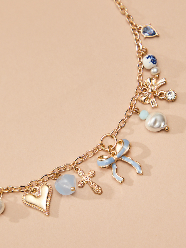 Bow & Bliss Charm Necklace - ARULA