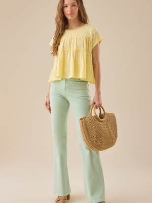 Rebecca Tiered Babydoll Top - ARULA