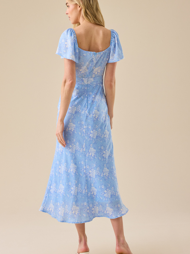 Sophia Floral Maxi Dress Detail 4 - ARULA
