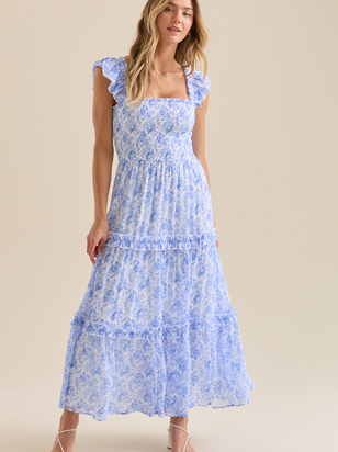 Blaire Ruffle Maxi Dress - ARULA