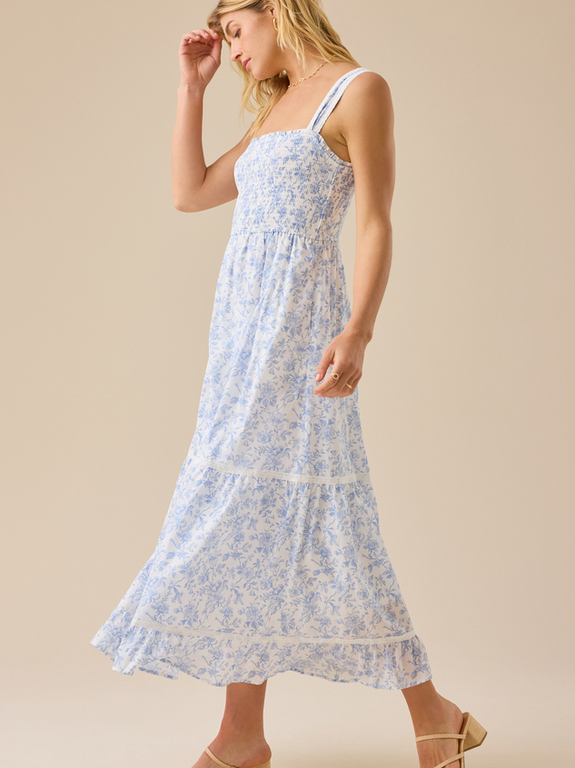Kennedy Floral Maxi Dress Detail 4 - ARULA