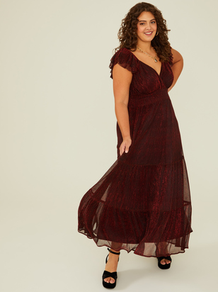 McKenna Shimmer Maxi Dress - ARULA