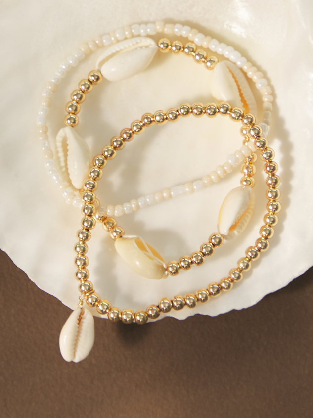 Cowrie Shell Bracelet Set - ARULA