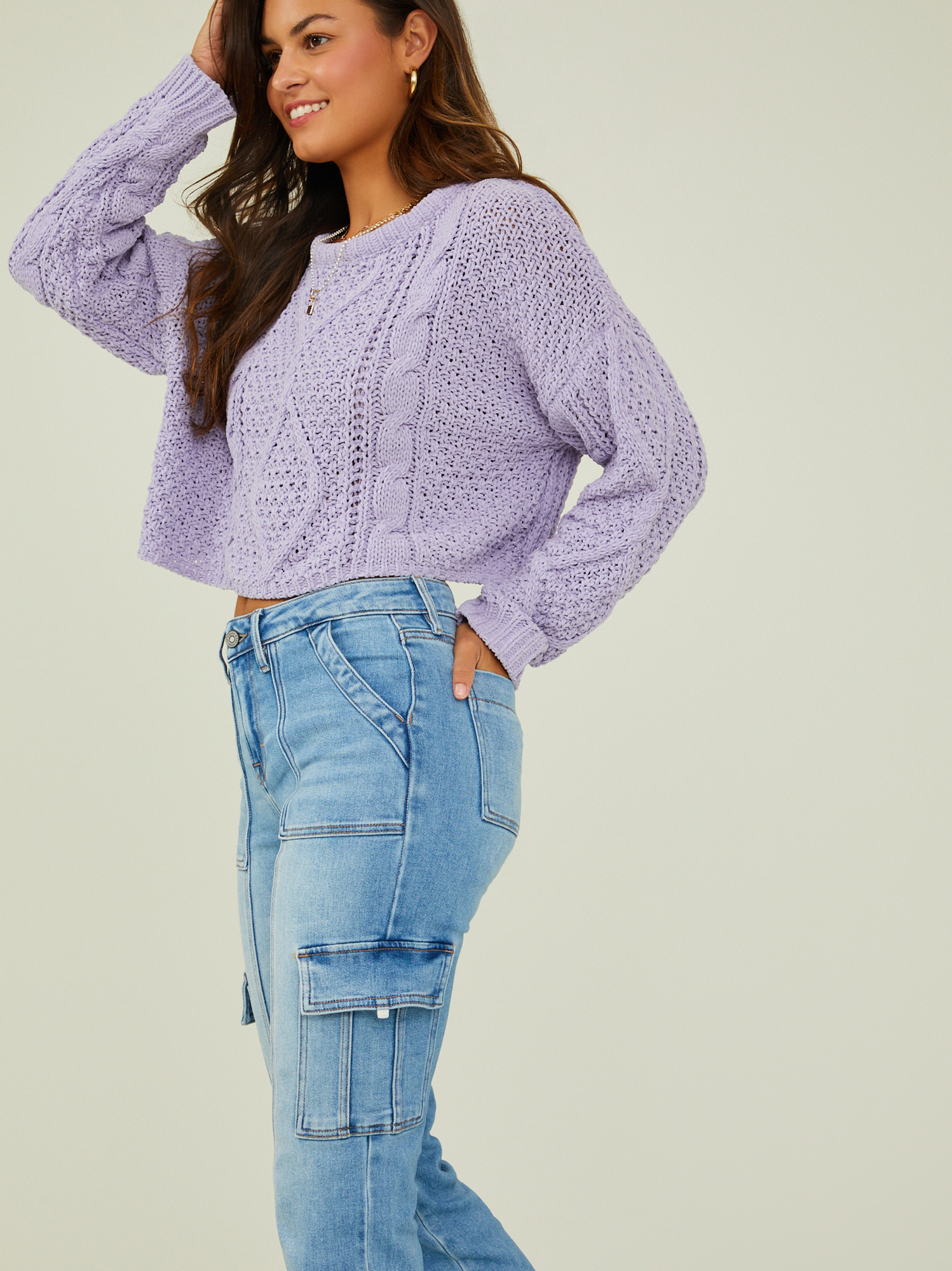 Cambria Chenille Cropped Sweater
