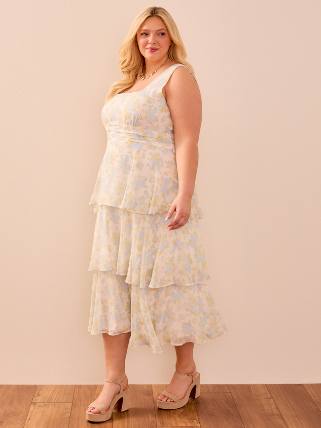 Eliana Floral Maxi Dress Detail 3 - ARULA
