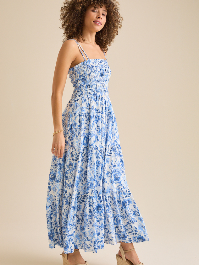 Kendall Floral Maxi Dress Detail 4 - ARULA