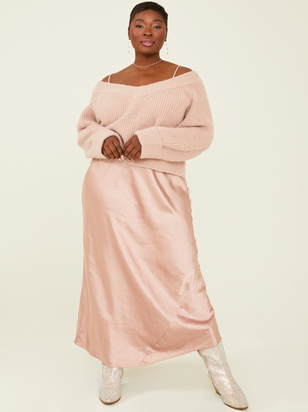 Nancy Satin Dress & Sweater Set - ARULA