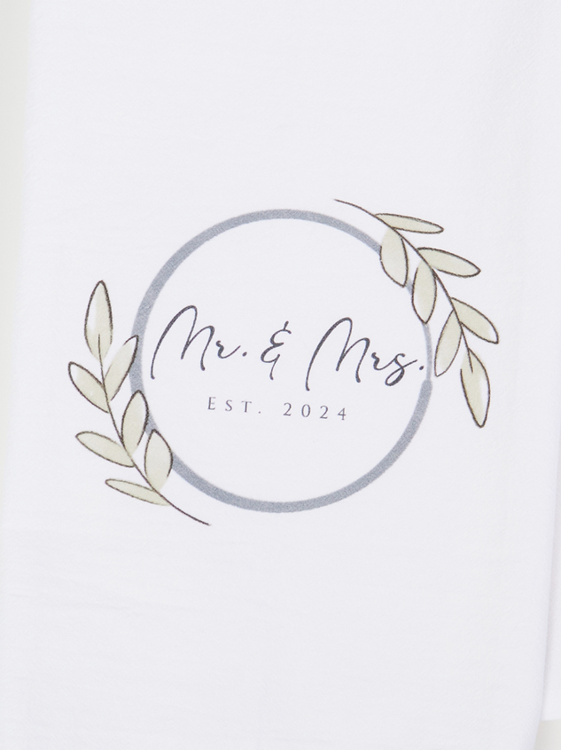 Mr. & Mrs. Tea Towel Detail 2 - ARULA