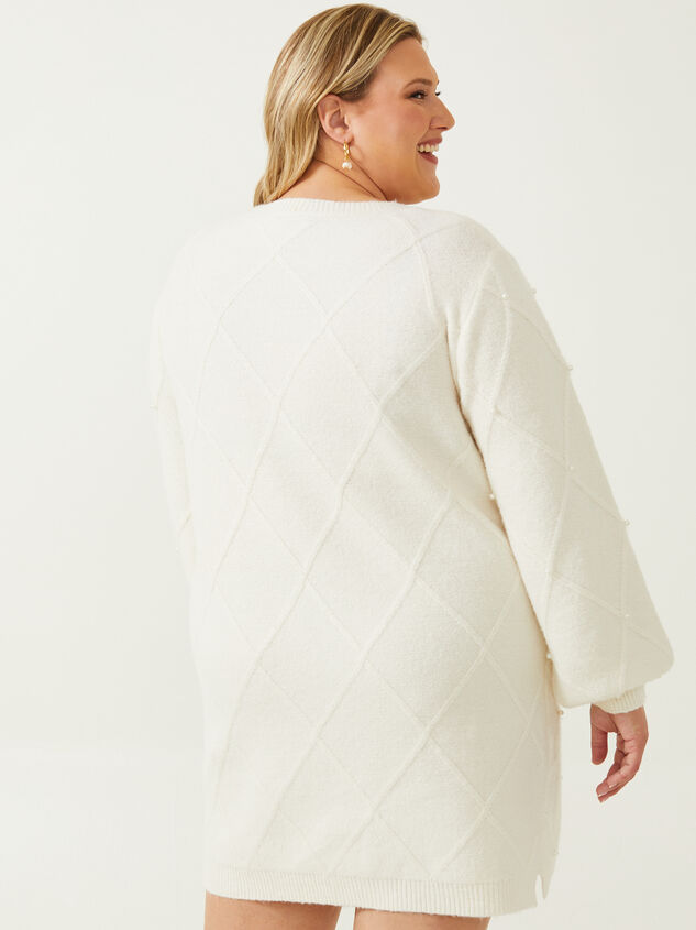 Pearl Sweater Dress Detail 3 - ARULA