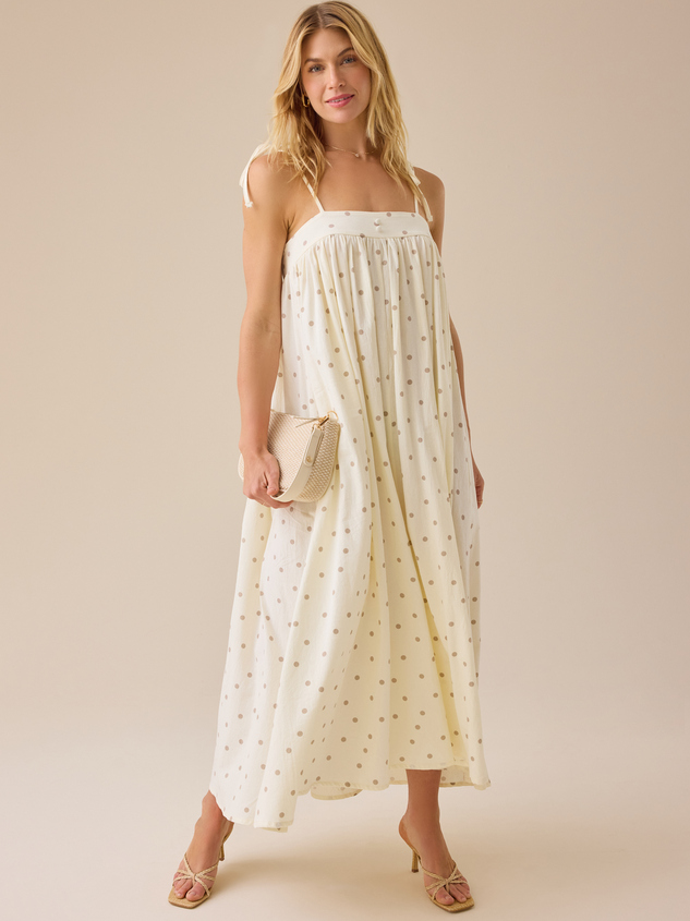 Laura Dot Mama Dress Detail 2 - ARULA