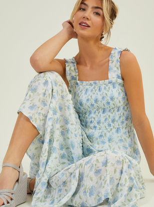 Miley Floral Midi Dress - ARULA