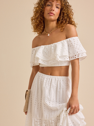 April Eyelet Top - ARULA - 