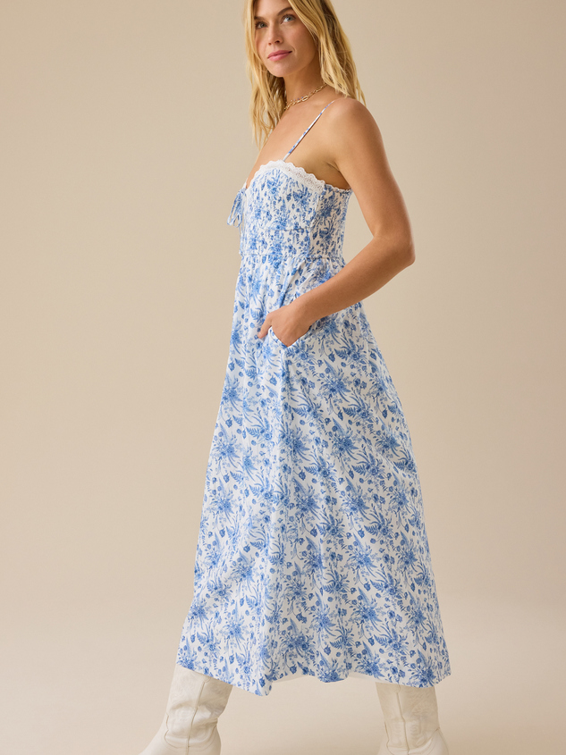 Sherly Floral Maxi Dress Detail 3 - ARULA