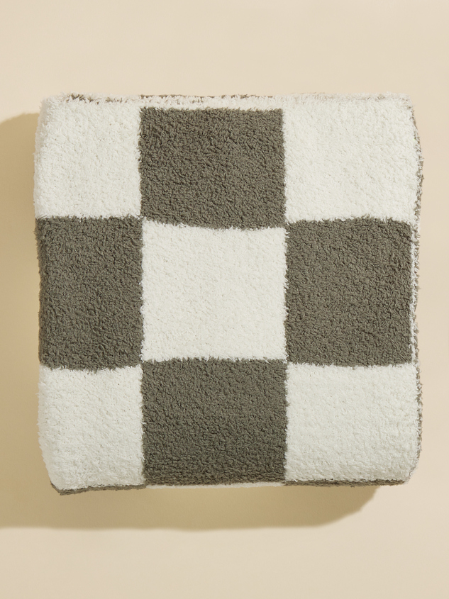 Checkered Plush Blanket - ARULA