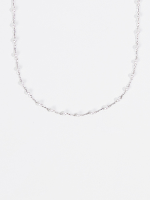 Dainty Pearl Bead Choker Necklace - ARULA