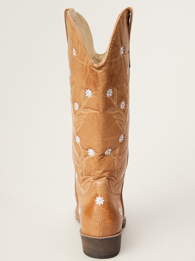 Ditzy Floral Western Boots Detail 4 - ARULA