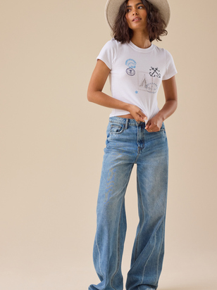 Postage Stamp Baby Tee - ARULA