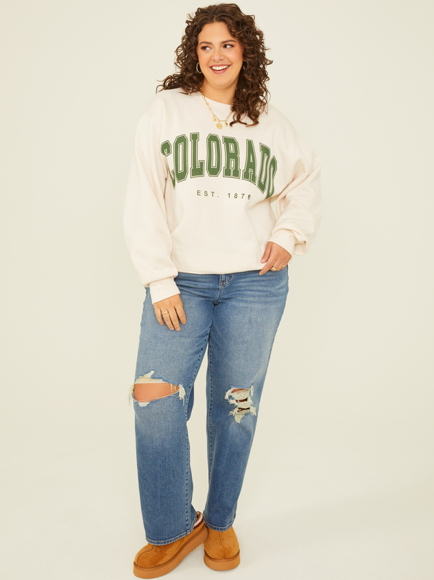 Colorado Fleece Sweatshirt Detail 3 - ARULA