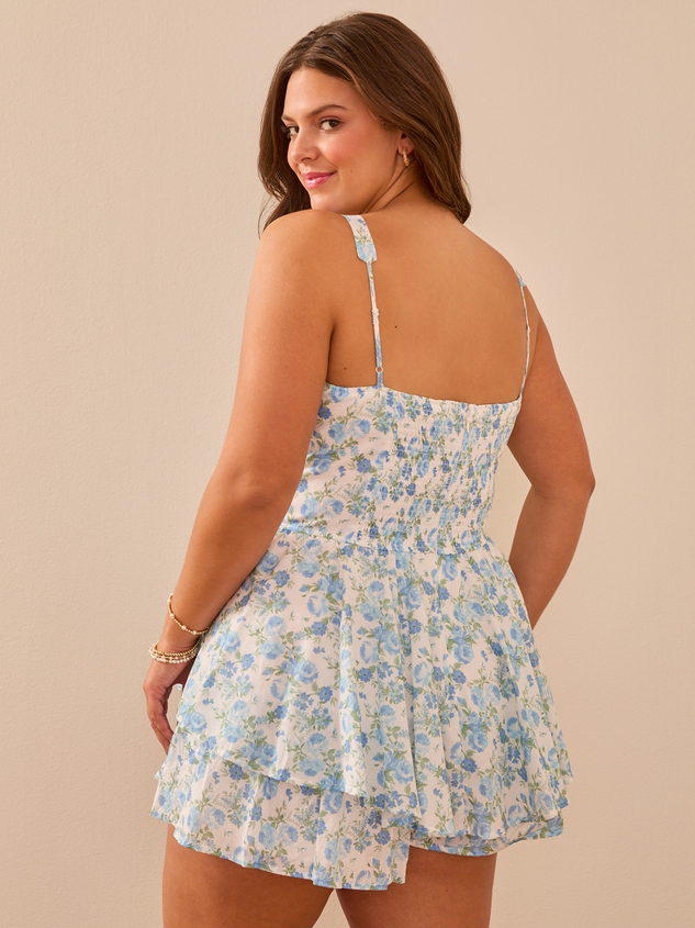 Melanie Floral Romper Detail 5 - ARULA