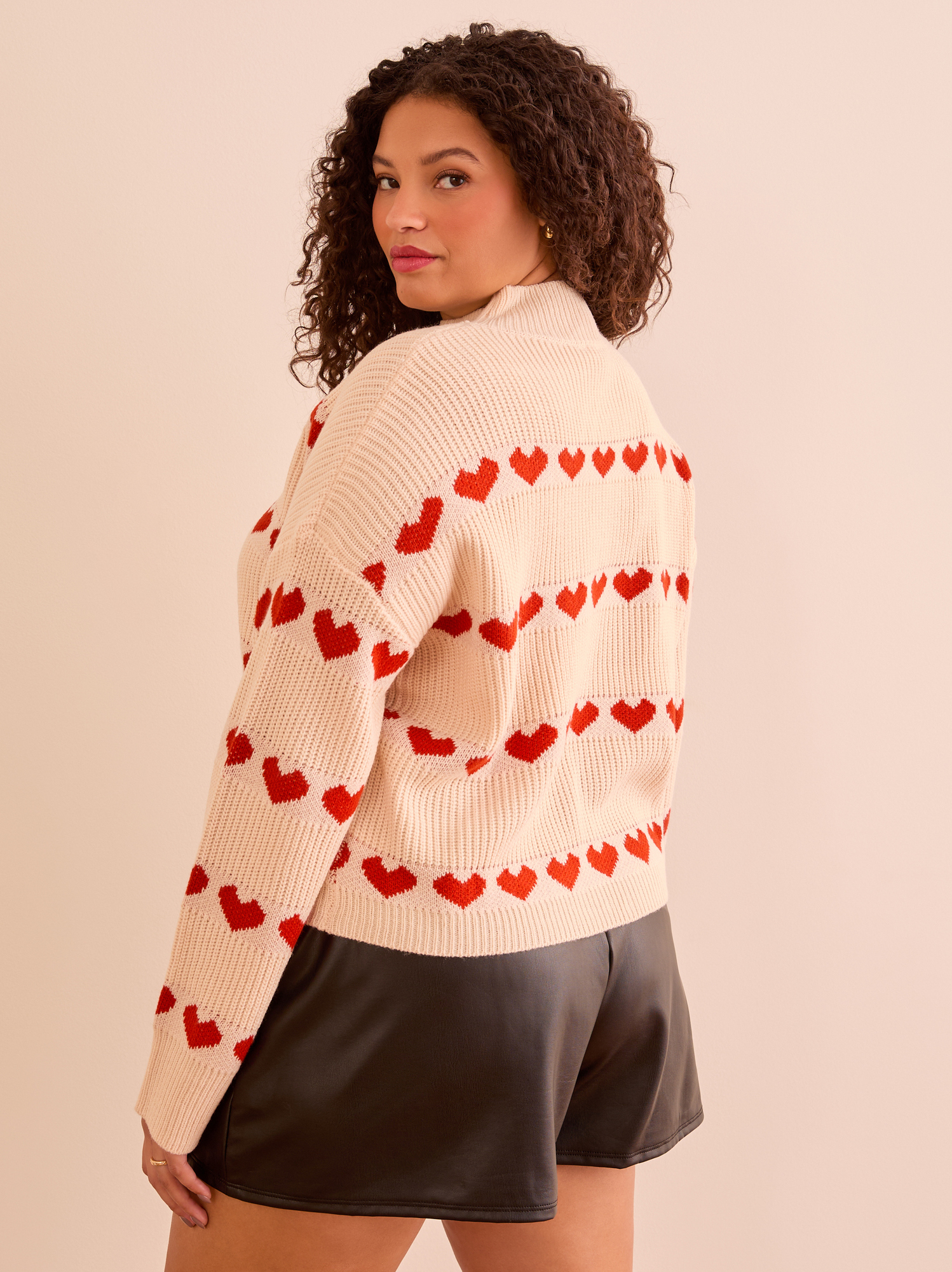 Cream and red sweater clearance