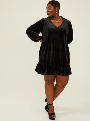 Dusty Velvet Dress - ARULA